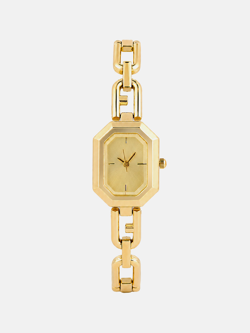 The Belle Rectangle Watch - Gold