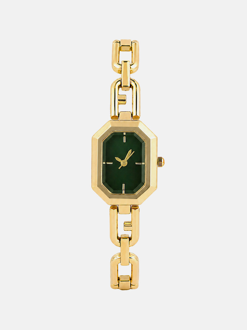 The Belle Rectangle Watch - Gold