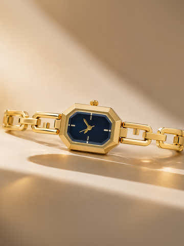 The Belle Rectangle Watch - Gold