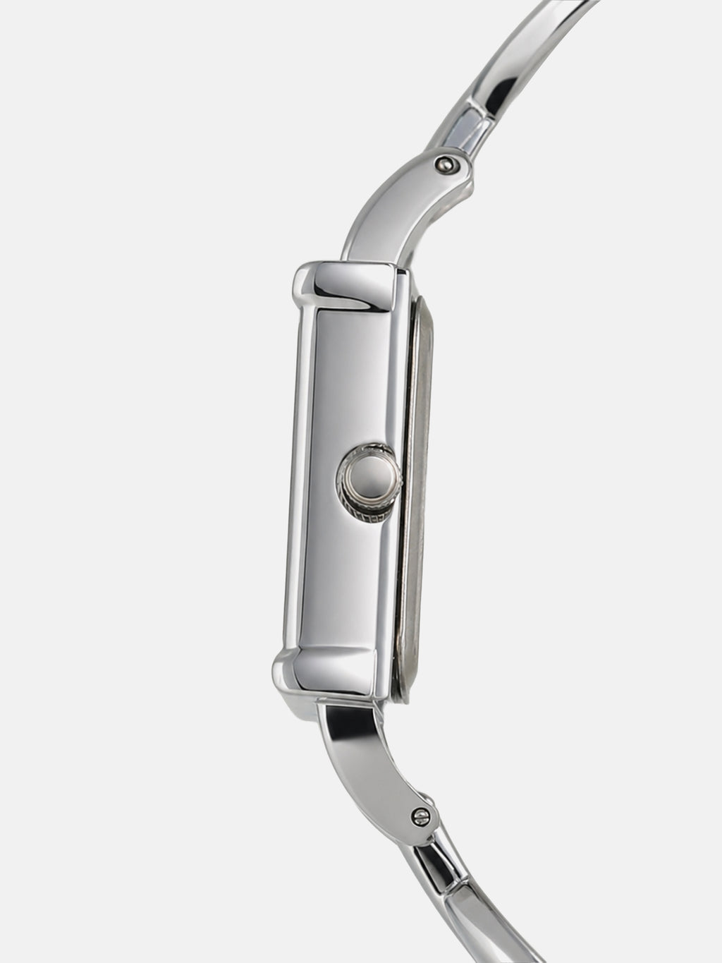 The Midnight Rectangle Watch - Silver