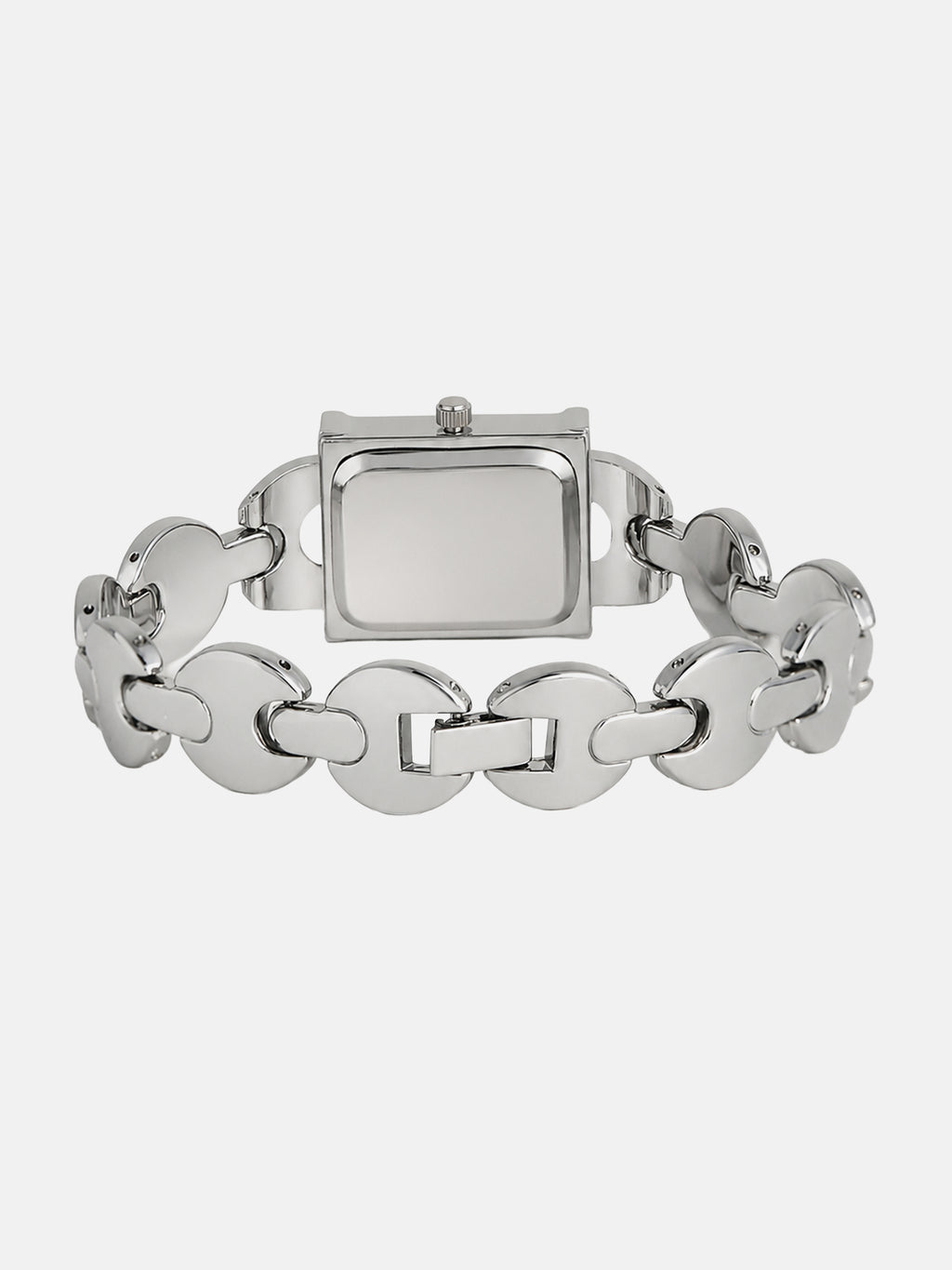 The Midnight Rectangle Watch - Silver