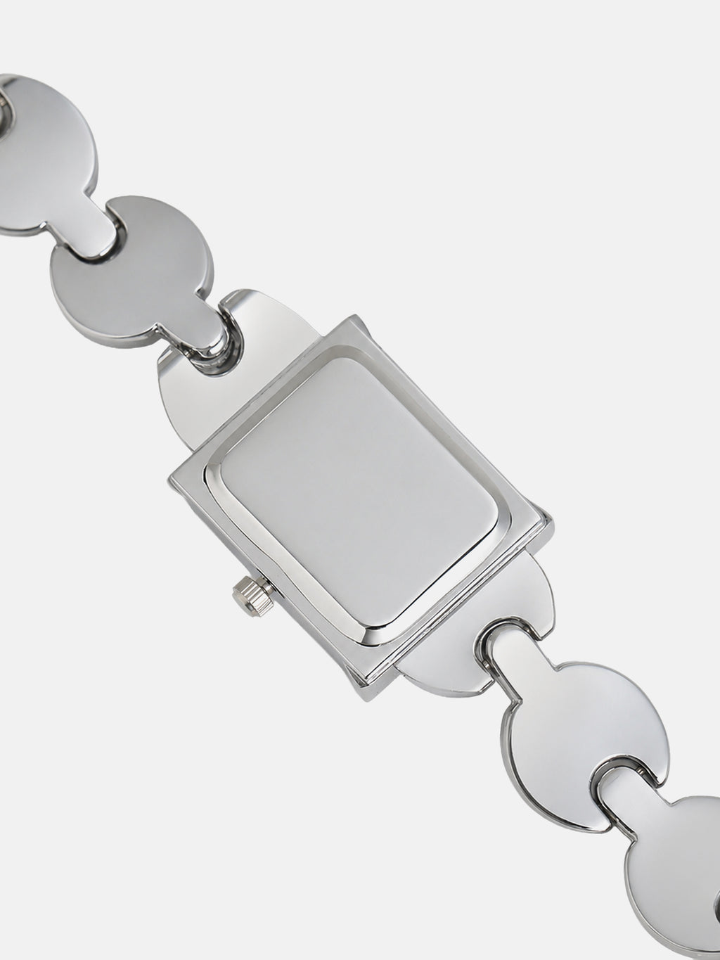 The Midnight Rectangle Watch - Silver