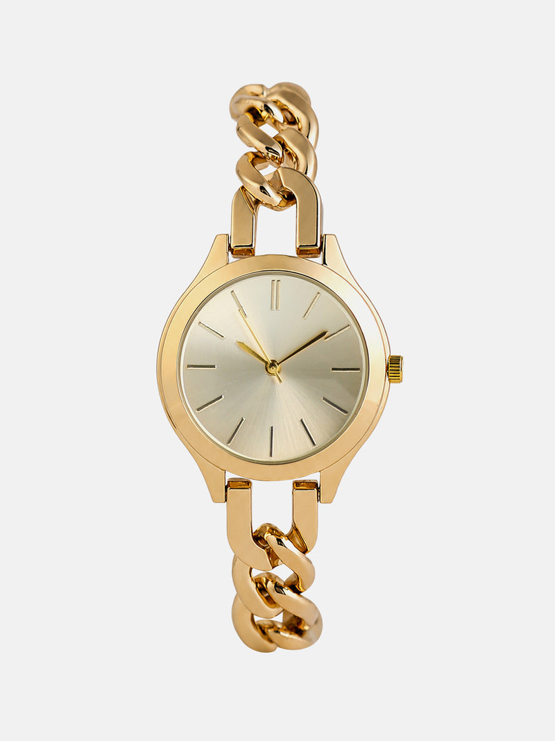 The Pearl Chain Watch - Gold