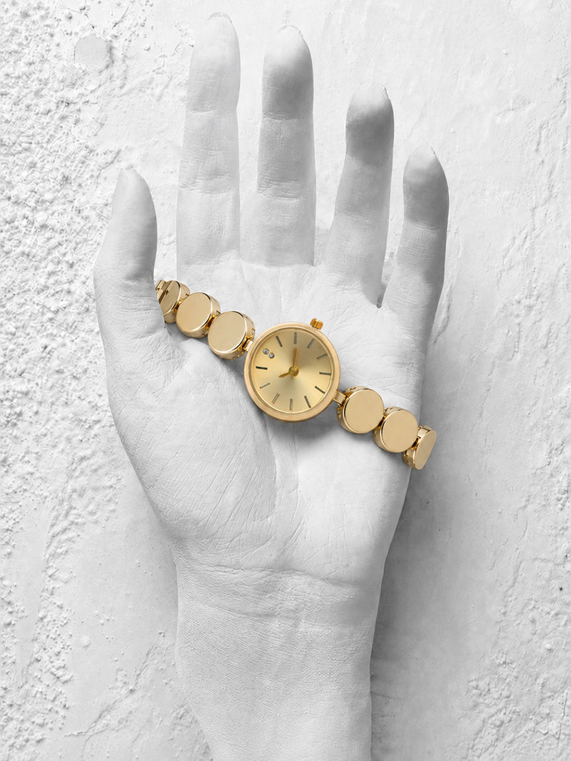 The Midnight Chain Watch - Gold