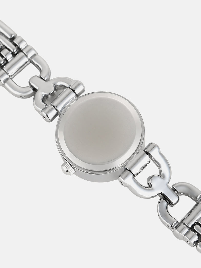 The Champagne Luxe Watch - Silver