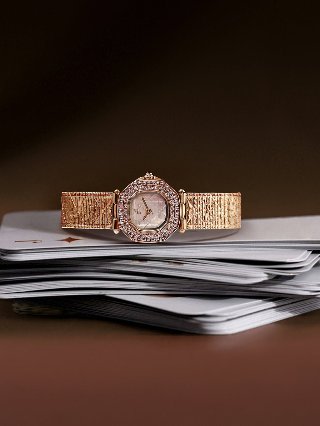 The Rose Crystal Watch - Blush Rose