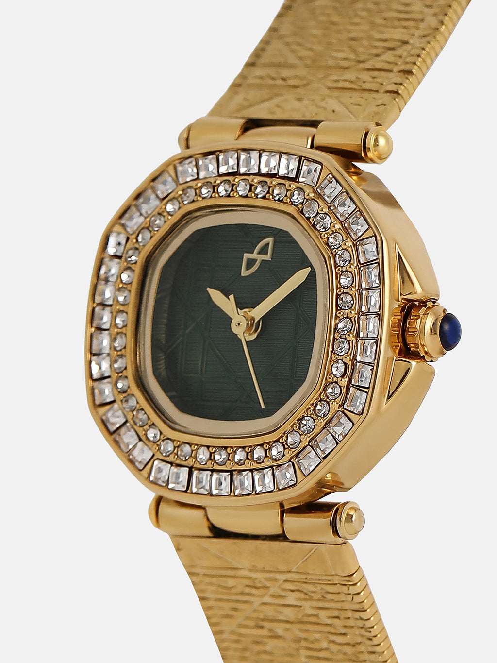 The Emerald Crystal Watch - Royal Gold