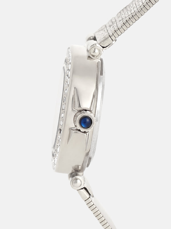 The Emerald Crystal Watch - Silver