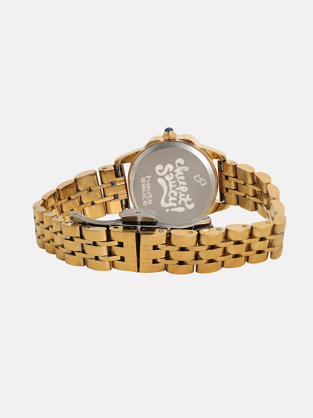 The Emerald Luxe Watch - Antique Gold