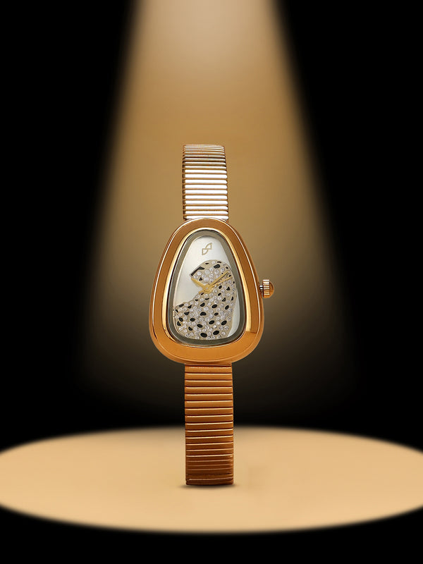 The Ivory Teardrop Watch - Rose Gold
