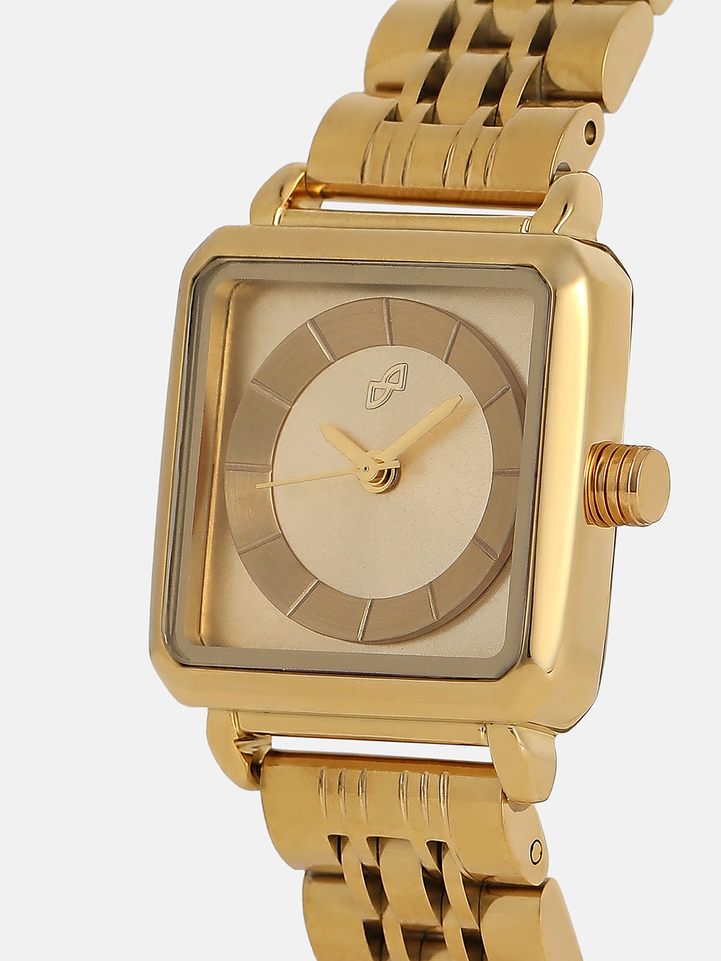 The Ruby Square Watch - Antique Gold