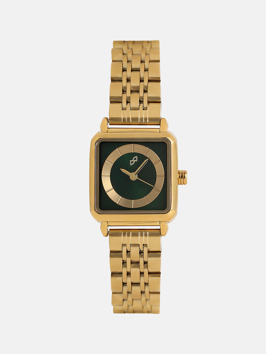 The Ruby Square Watch - Antique Gold