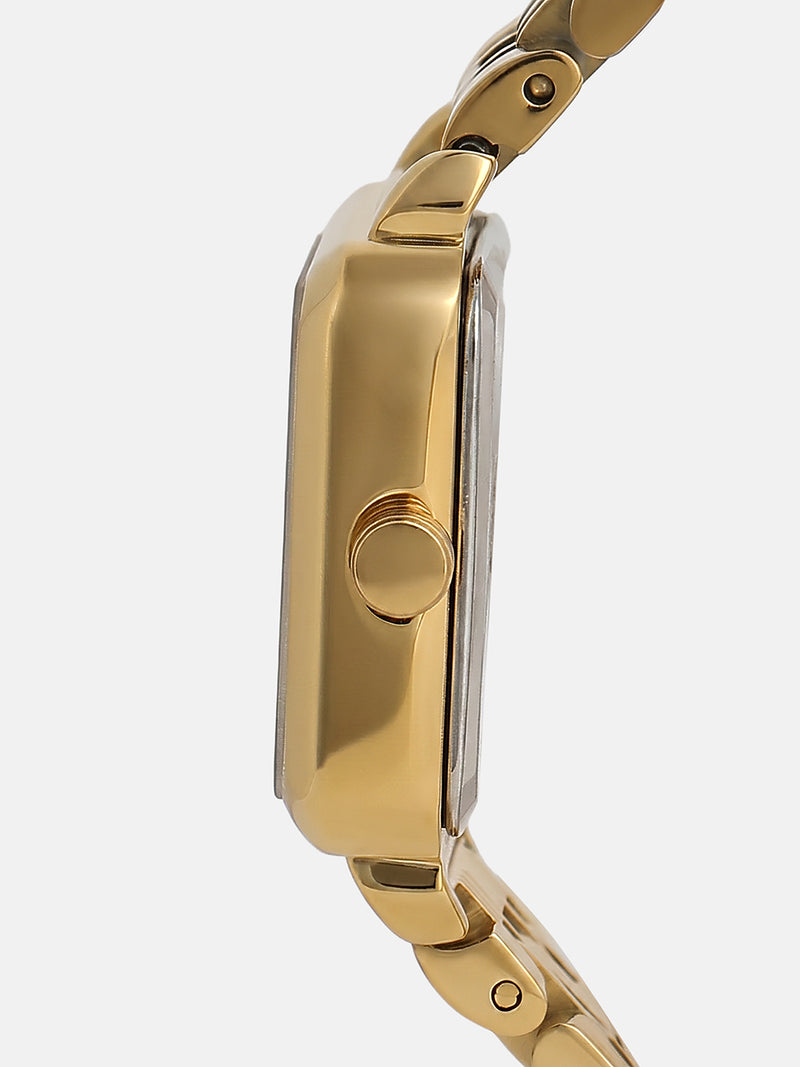 The Ruby Square Watch - Antique Gold