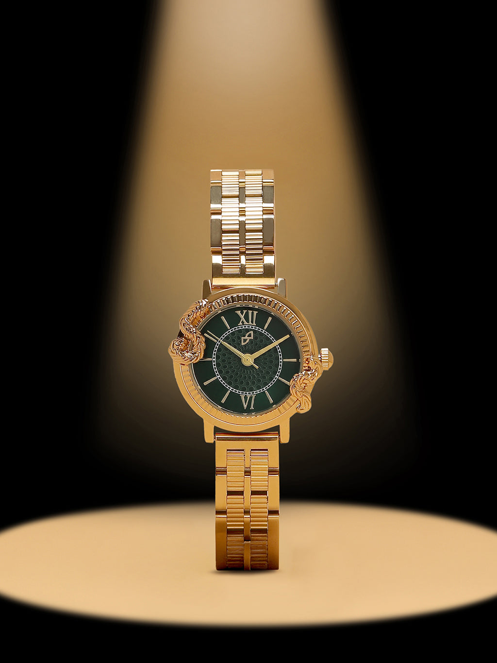 The Crystal Royale Watch - Gold Silver