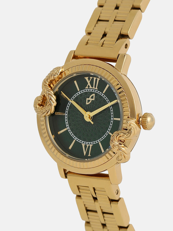 The Crystal Royale Watch - Gold Silver