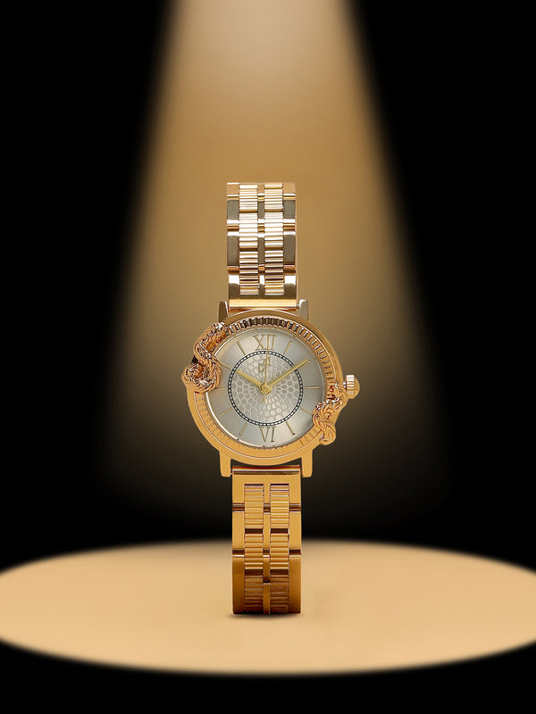 The Crystal Royale Watch - Gold Silver