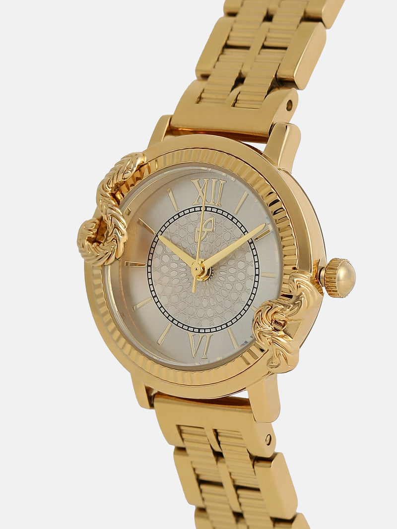 The Crystal Royale Watch - Gold Silver