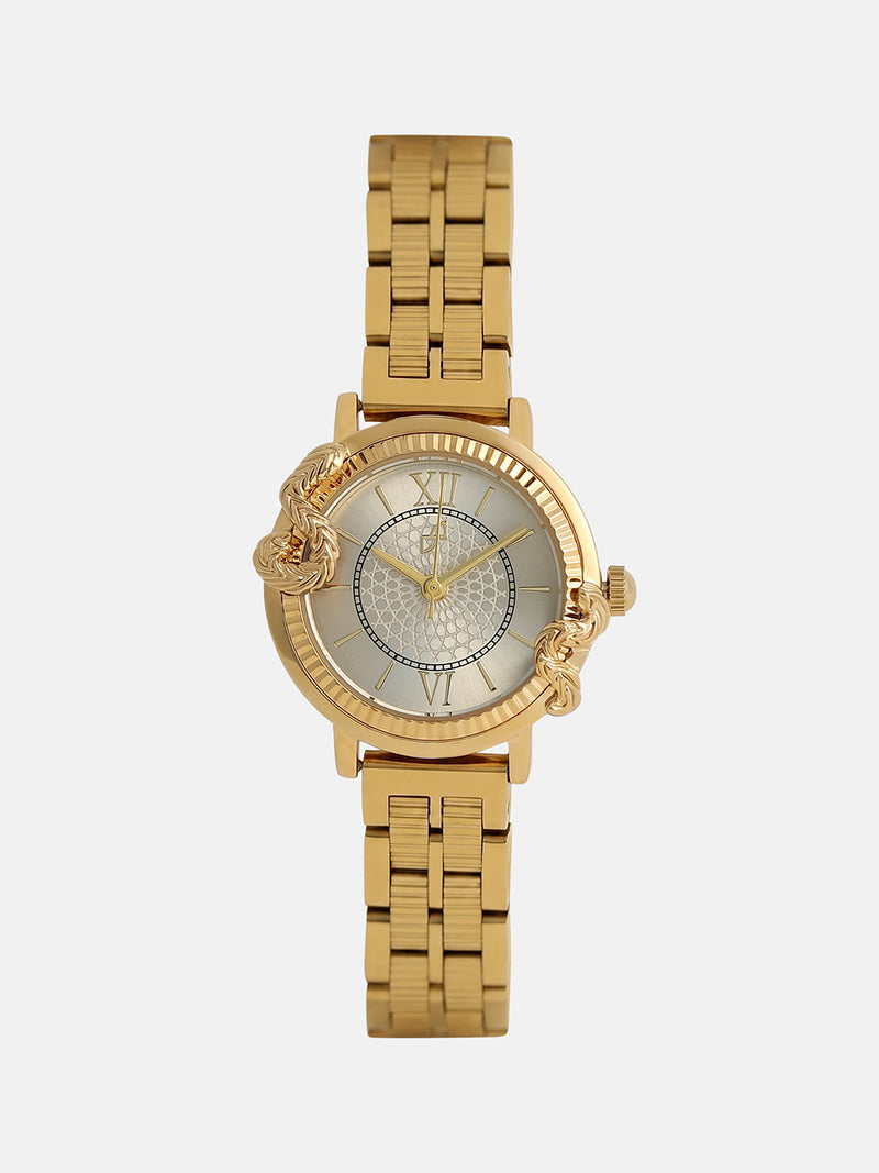 The Crystal Royale Watch - Gold Silver