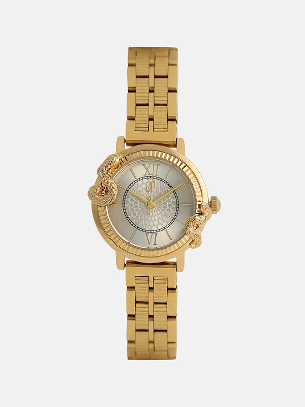 The Crystal Royale Watch - Gold Silver