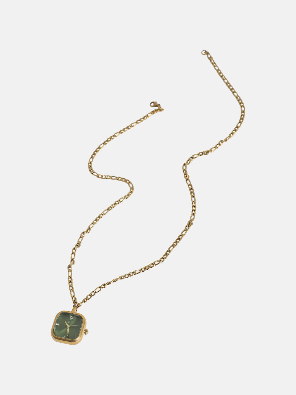 The Ruby Pendant Necklace Watch - Gold