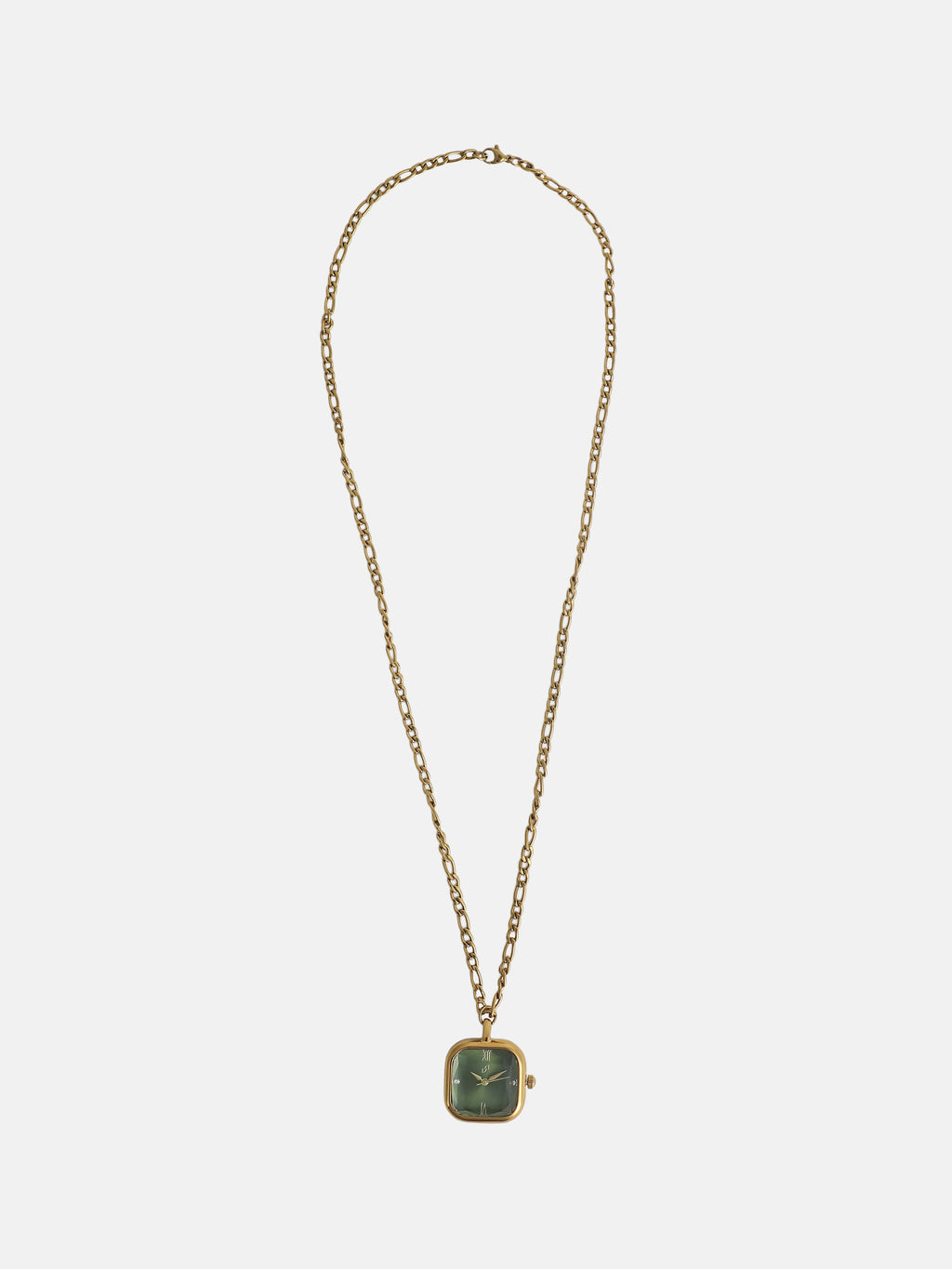 The Ruby Pendant Necklace Watch - Gold