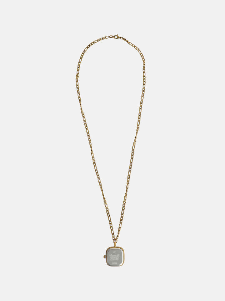 The Ruby Pendant Necklace Watch - Gold