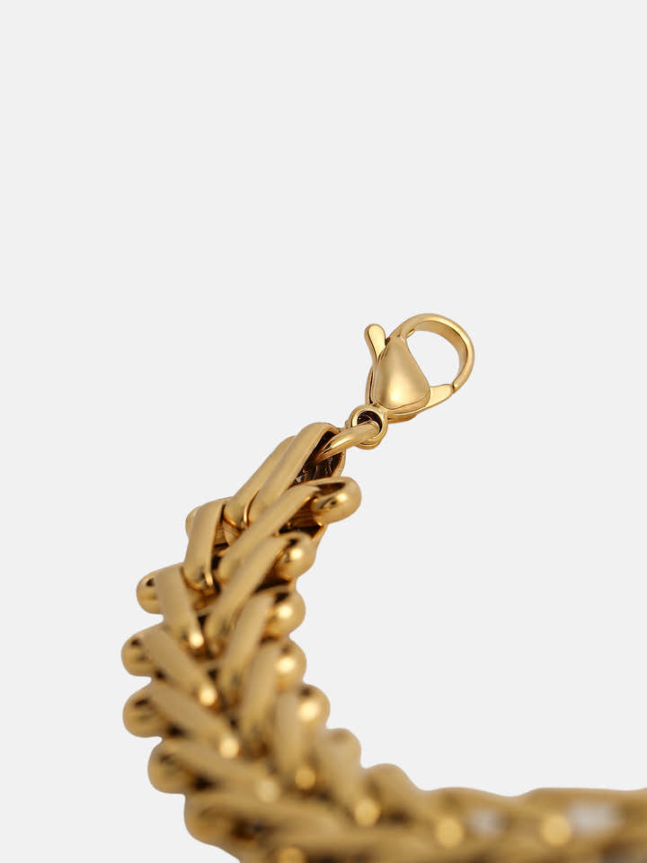 The Noir Charm Chain Watch - Gold