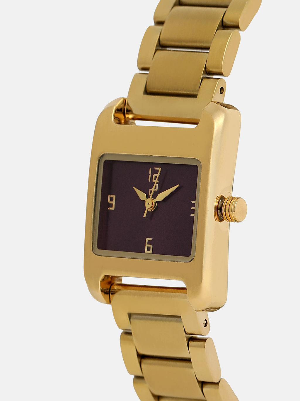 The Ivory Rectangle Watch - Gold