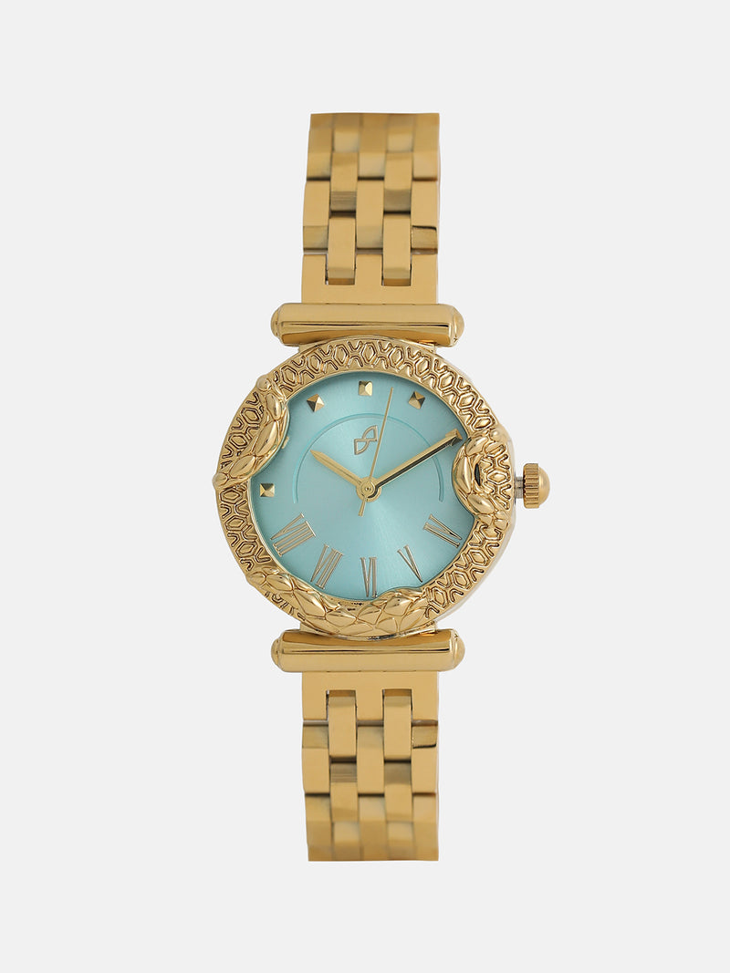The Sapphire Marble Watch - Gold
