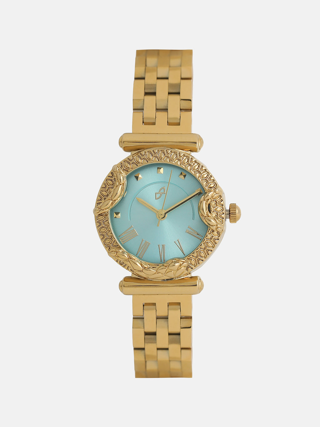 The Sapphire Marble Watch - Gold