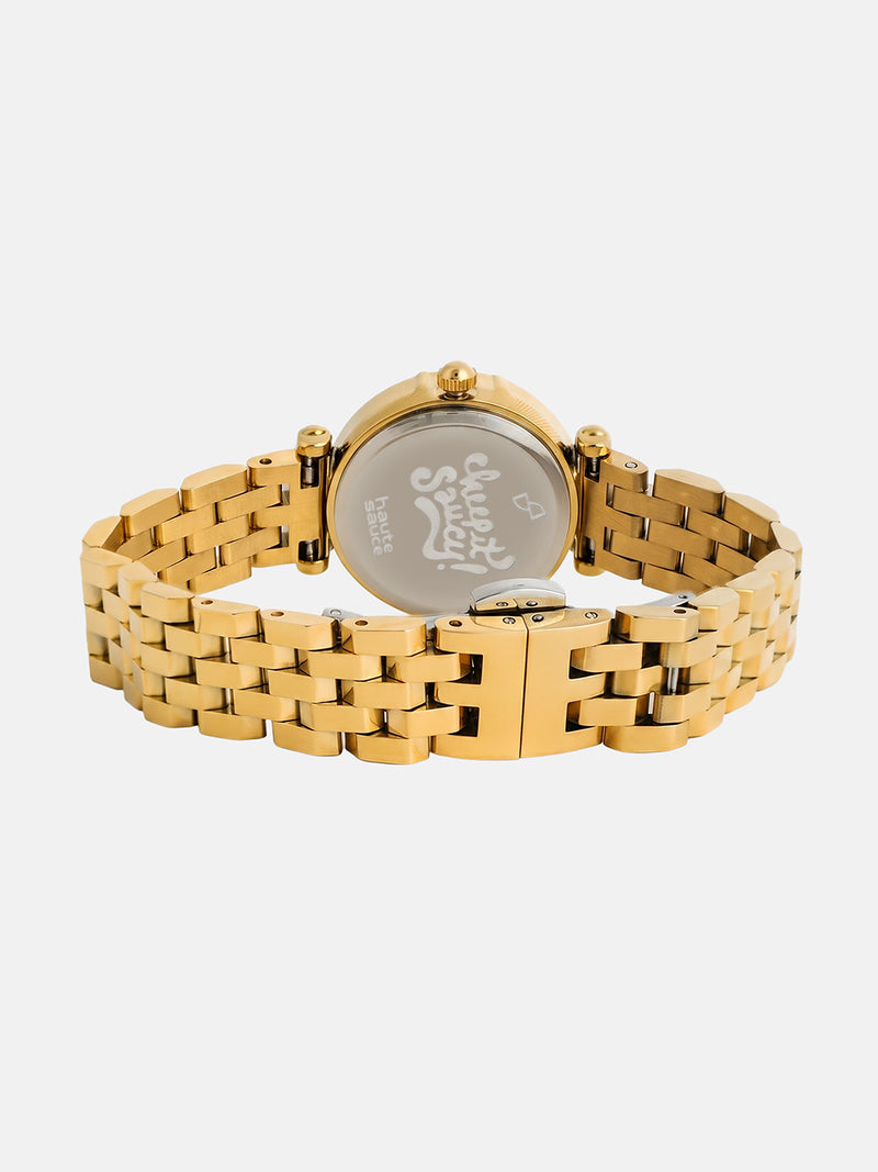 The Sapphire Marble Watch - Gold