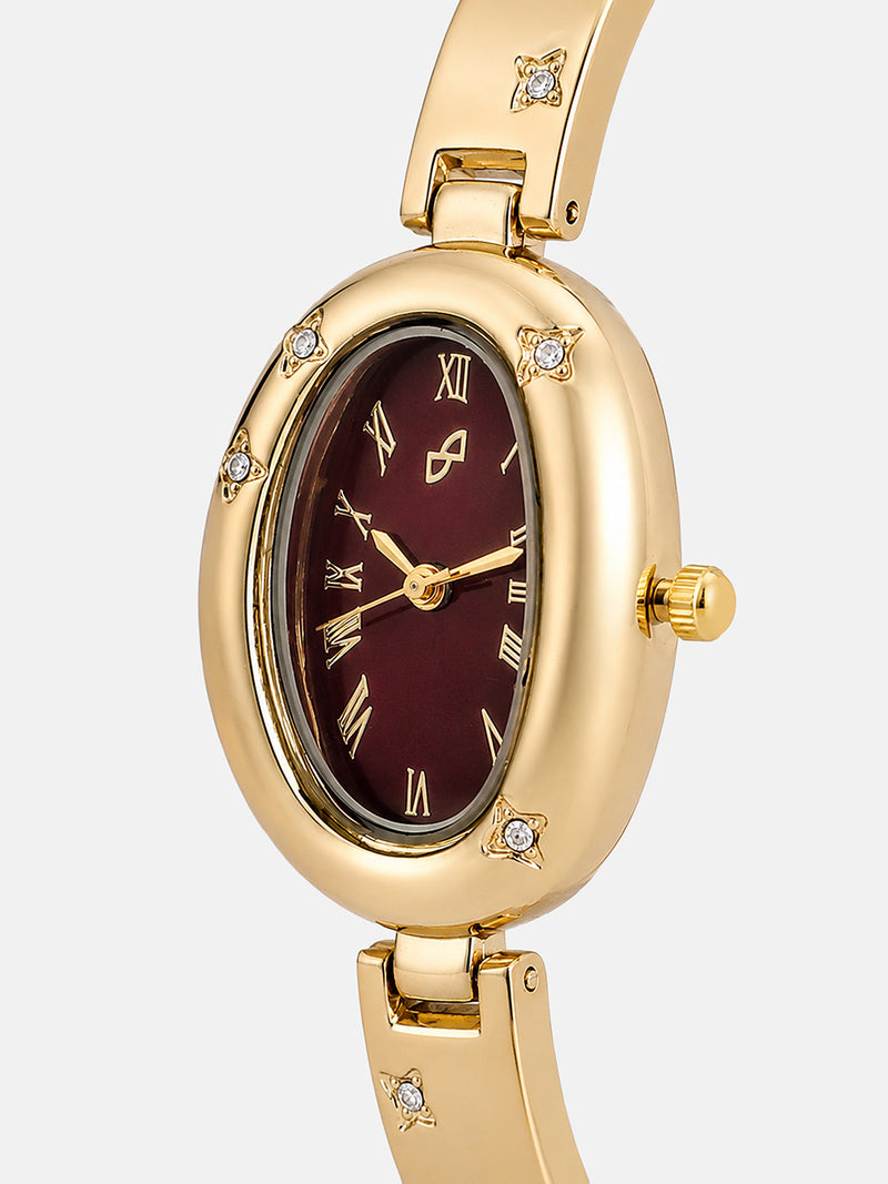 The Noir Halo Watch - Rose Gold