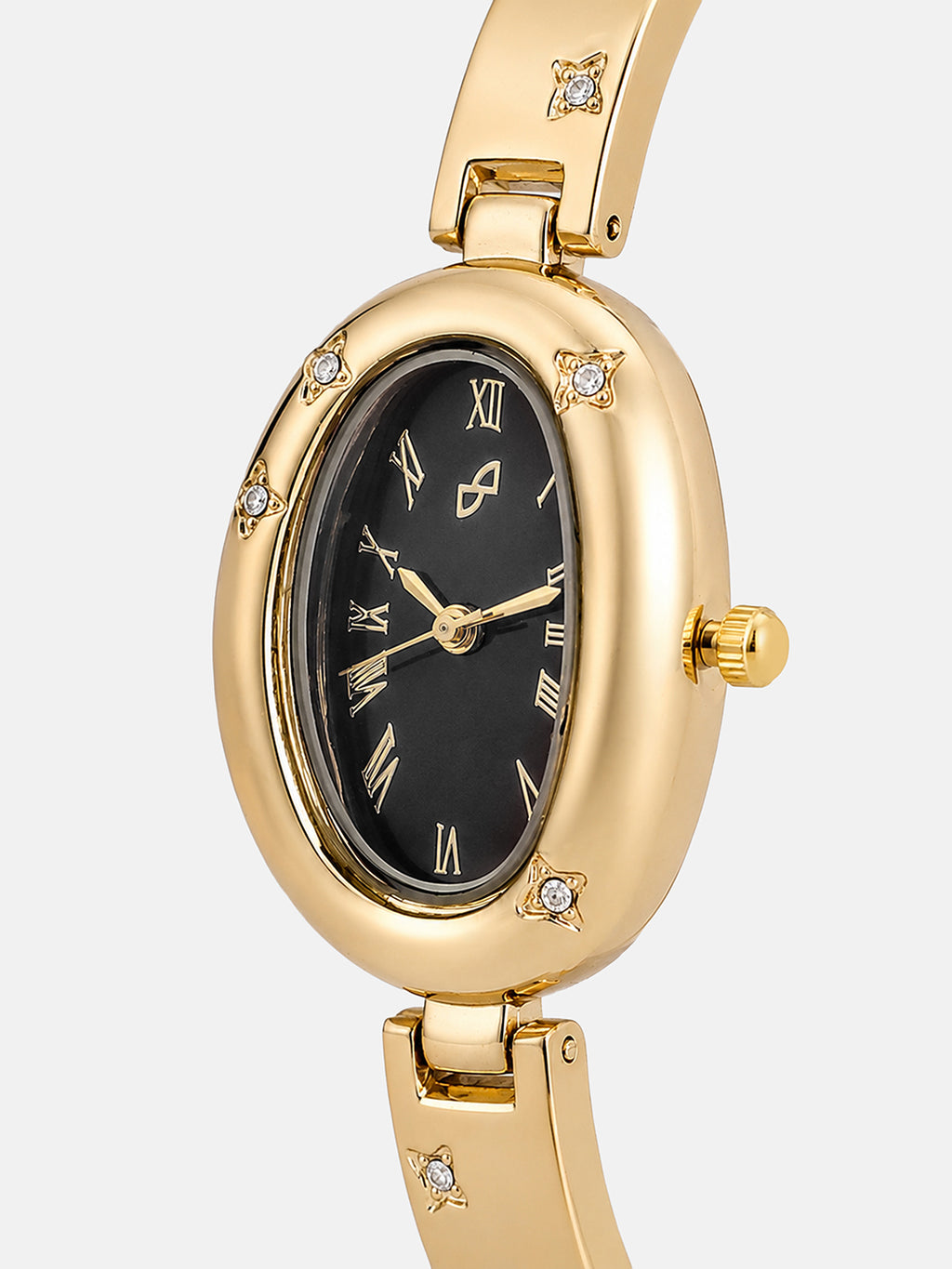 The Noir Halo Watch - Rose Gold