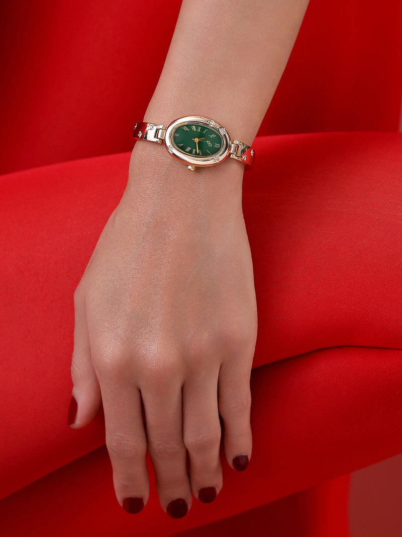 The Noir Halo Watch - Rose Gold