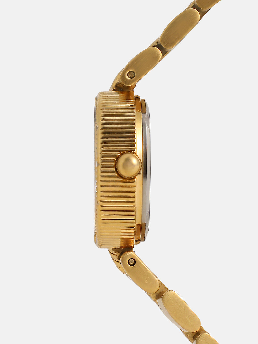 The Ruby Crystal Chain Watch - Gold