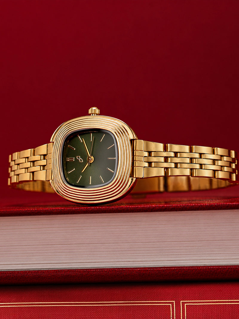 The Emerald Heritage Watch - Gold