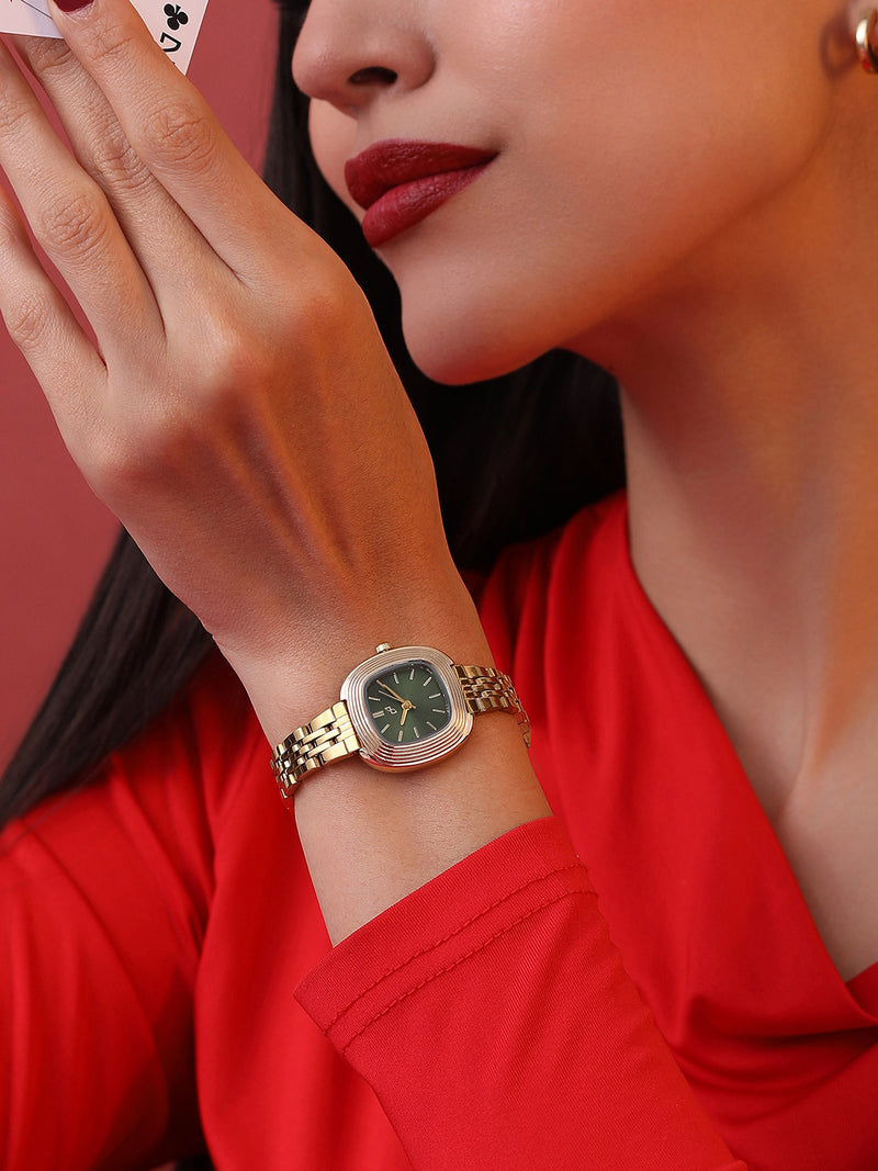 The Emerald Heritage Watch - Gold