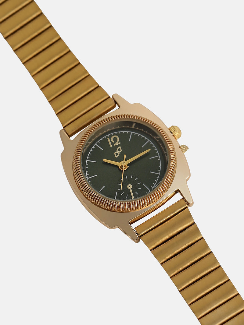 The Emerald Prestige Watch - Gold