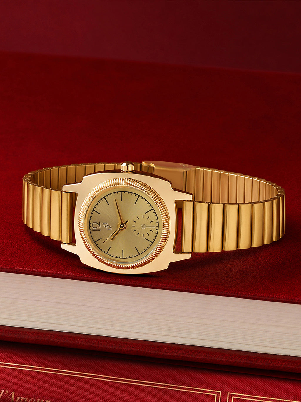 The Emerald Prestige Watch - Gold