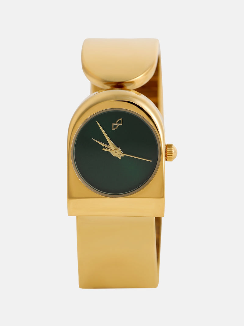 The Emerald Vintage Bracelet Watch - Gold