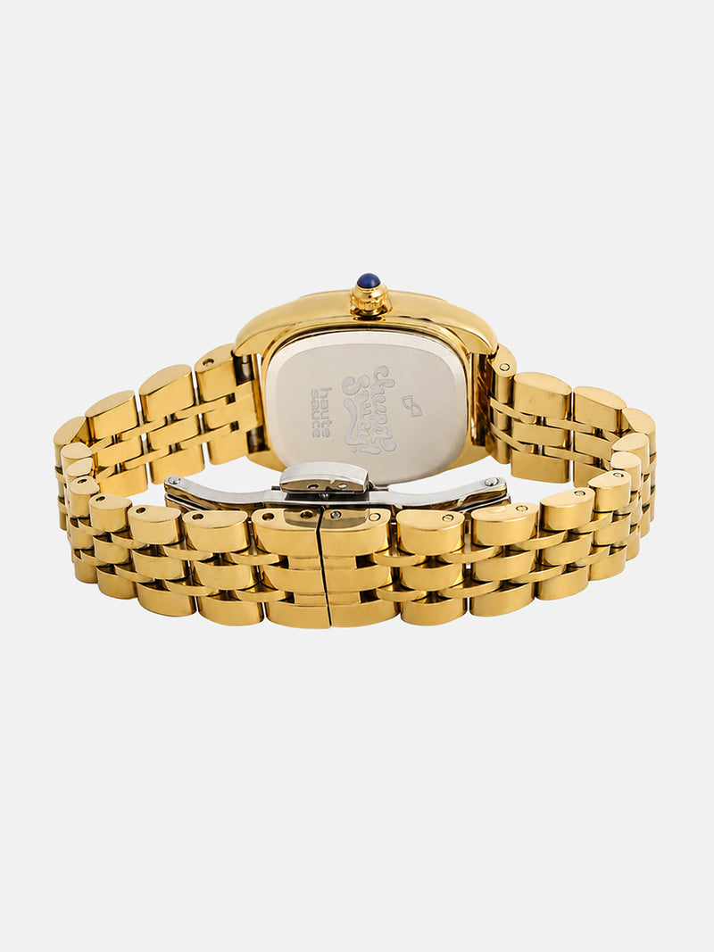 The Crystal Square Watch - Royal Gold