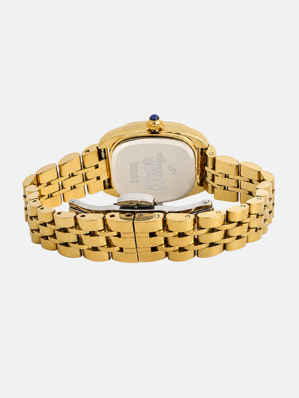 The Crystal Square Watch - Royal Gold
