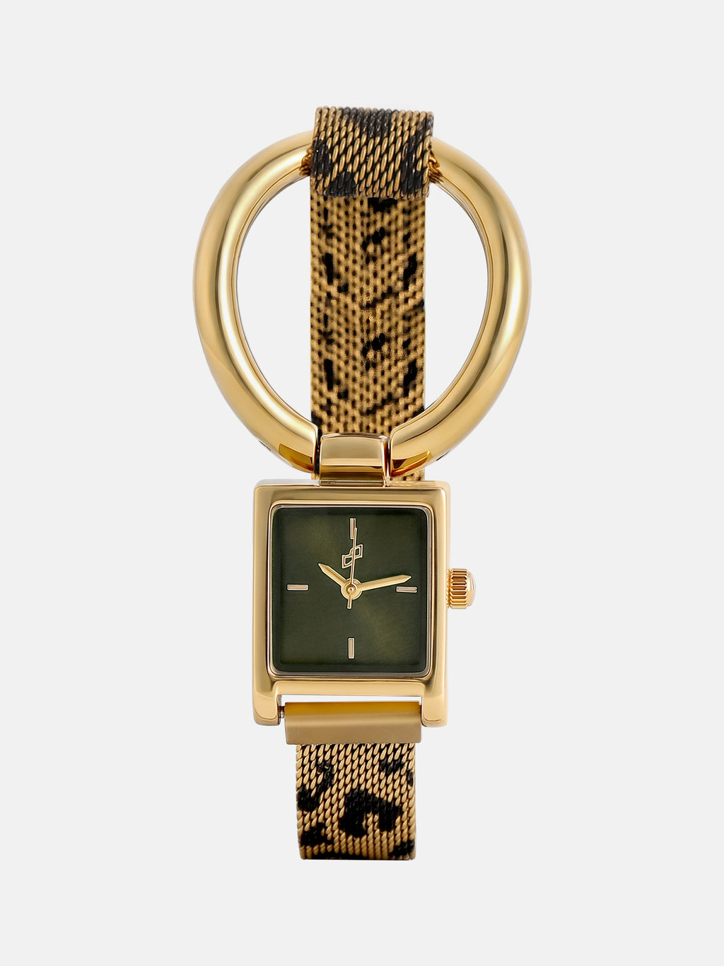 The Emerald Rectangular Bracelet Watch - Gold