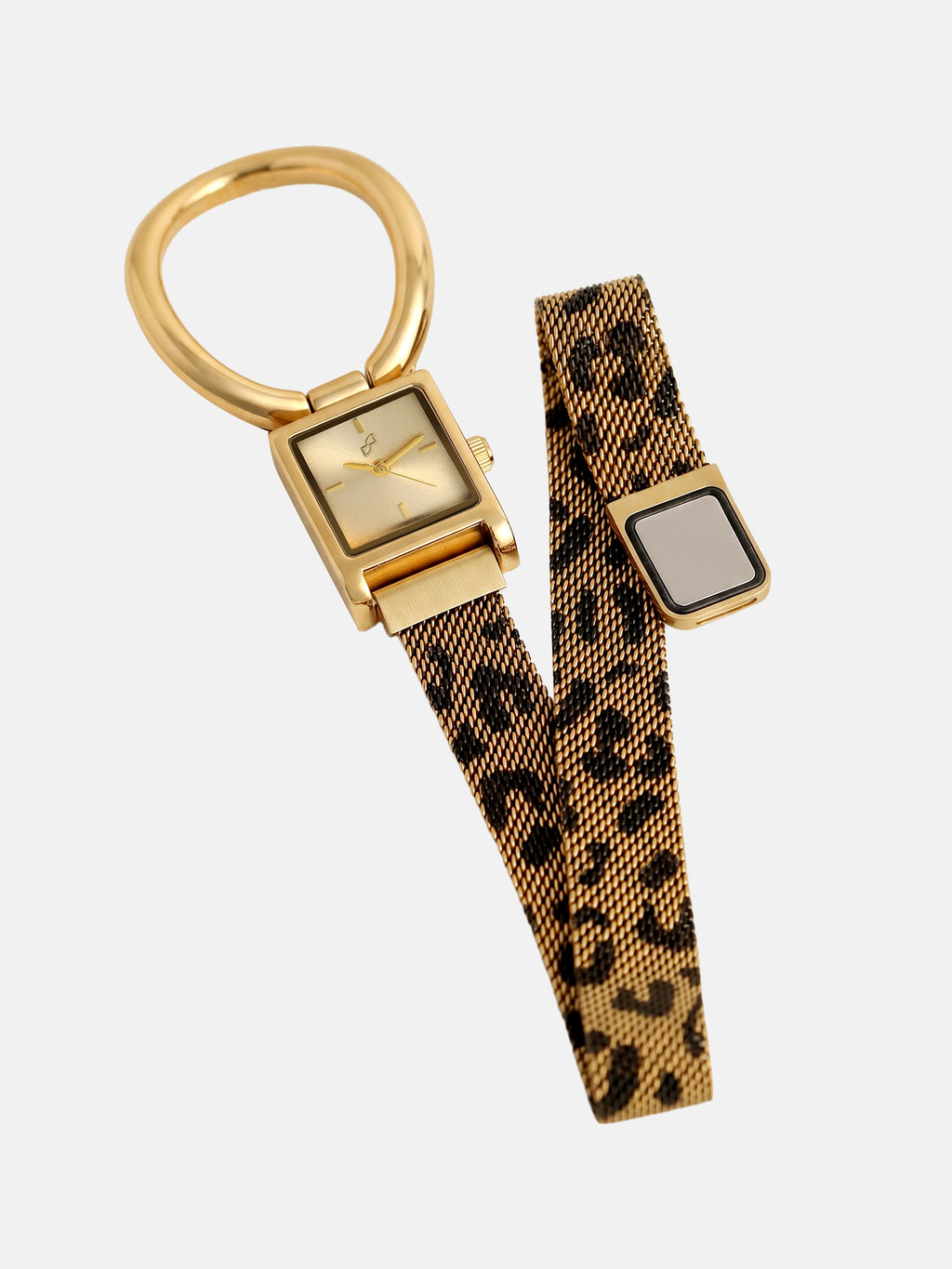 The Emerald Rectangular Bracelet Watch - Gold