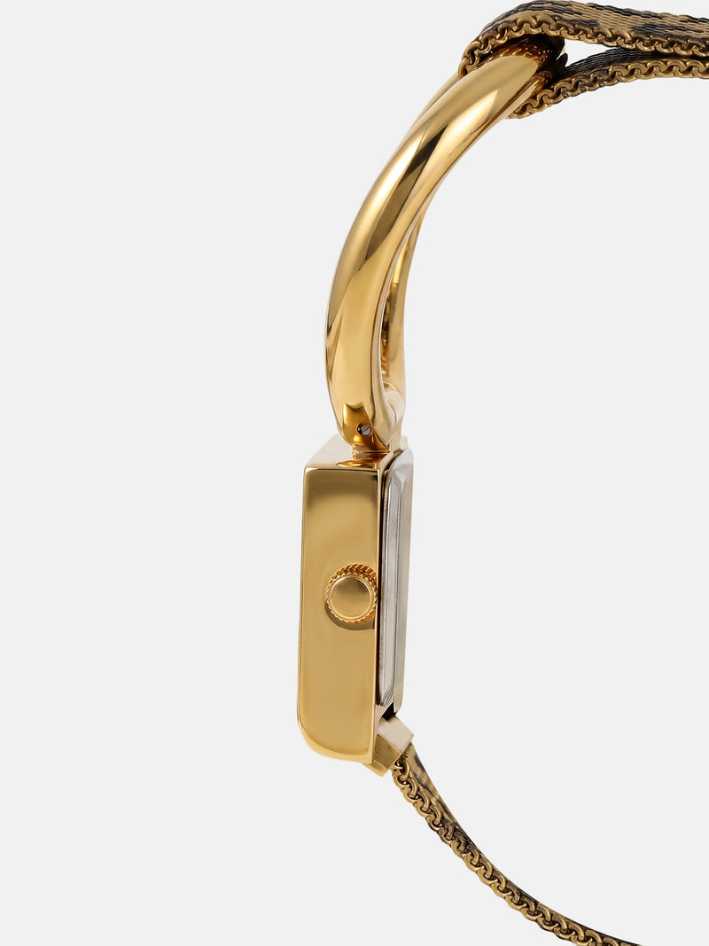 The Emerald Rectangular Bracelet Watch - Gold