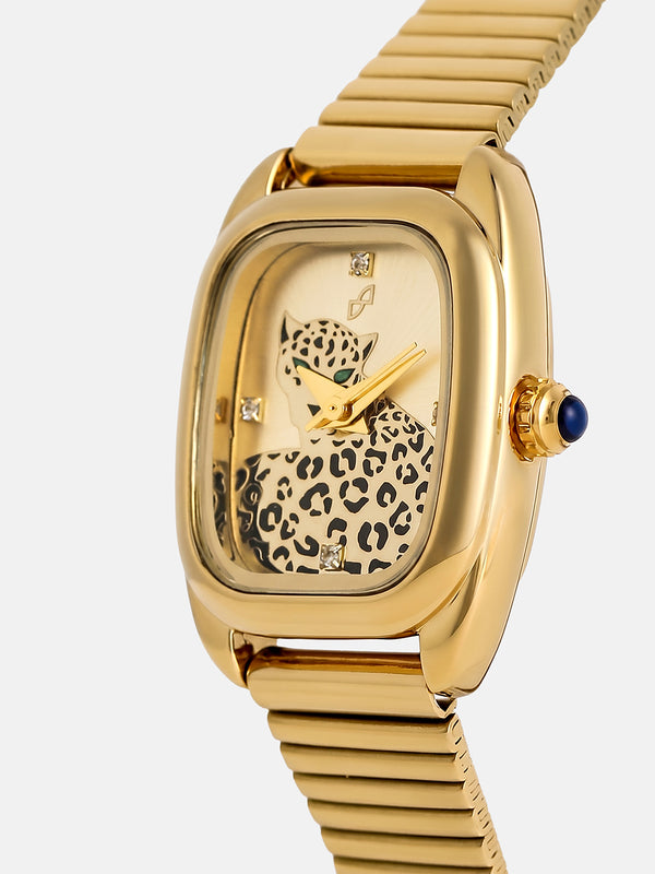 The Champagne Luxe Watch - Antique Gold