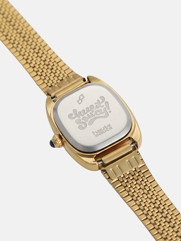 The Champagne Luxe Watch - Antique Gold