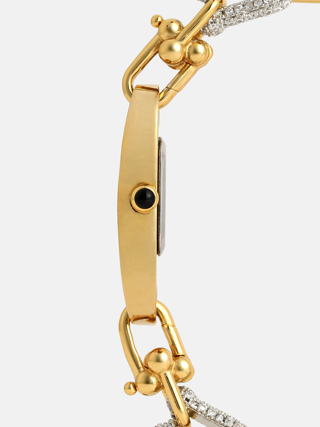 The Emerald Chain Link Watch - Gold