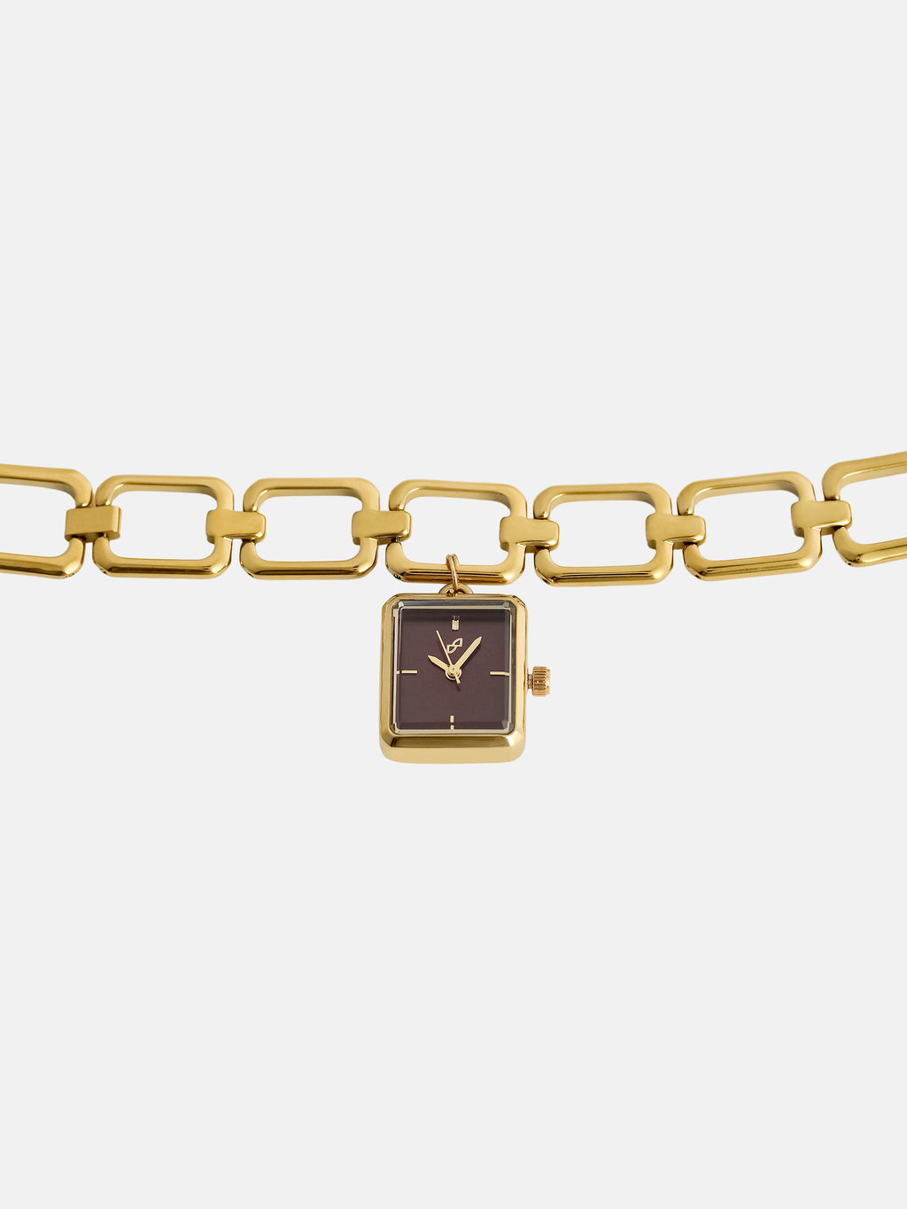 The Ruby Chain Link Watch - Gold