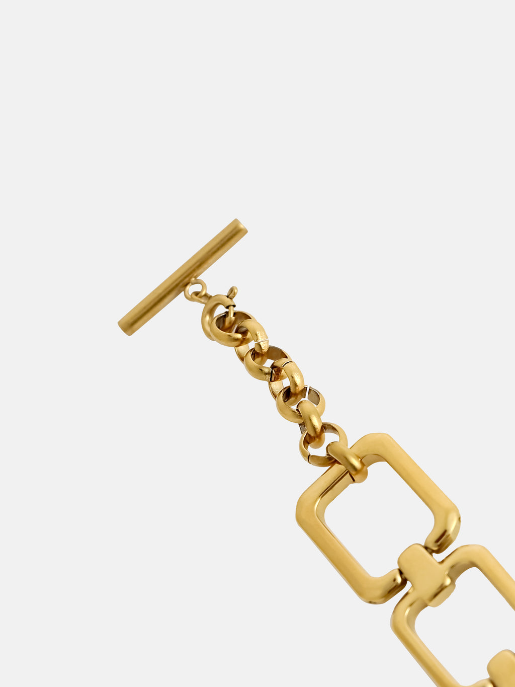 The Ruby Chain Link Watch - Gold